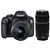 מצלמה Dslr (רפלקס)  Canon Eos 2000d + 18-55 is + 75-300mm - קיט