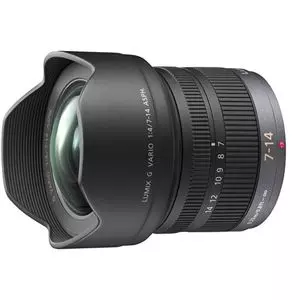 עדשה פנסוניק Panasonic micro 4/3 lens Lumix G Vario 7-14mm f/4.0 ASP