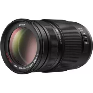 עדשת פנסוניק Panasonic micro 4/3 lens 100-300mm Lumix G Vario