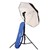 Lastolite Umbrella Kit 80cm (34&Quot;) With Stand And 2422 Tilthead Shoe Lock