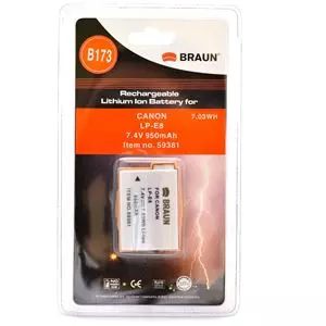 סוללה חילופית Braun Lp-E8