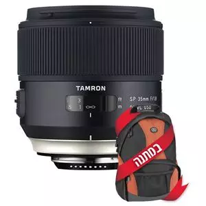 עדשת טמרון Tamron for Nikon SP 35mm f/1.8 Di VC USD - יבואן רשמי