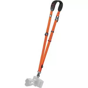 lackRapid Cross Shot Breathe Camera Strap (Orange)