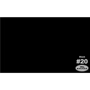 Savage Paper background Black 1.35x11m (חצי אורך)