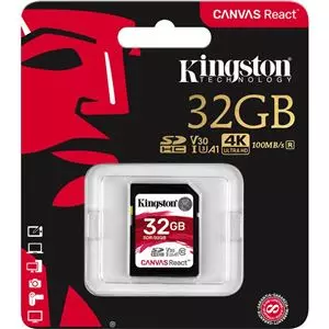 Kingston Sd32gb Canvas React  100mbs