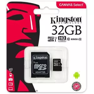 Kingston 32gb Microsd Canvas Select