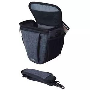 תיק אף צילום Holster בראון Braun Alpe Superzoom Denim