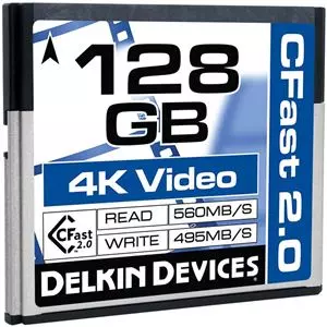 Delkin Cfast 128g 560/495mbs