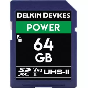 Delkin Sd 64g 300/250mbs V90