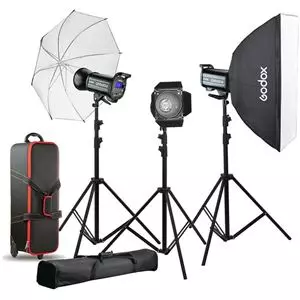 Godox Qs600ii Quick Series Studio Triple Flash +Xt1 Nikon