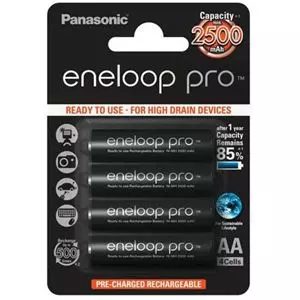 Eneloop Aax4  Recha. 2500 Mah