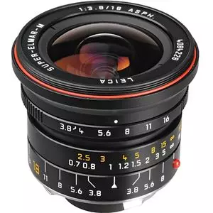 חדש!! עדשה מקצועית רחבת זווית  Leica דגם:Leica Super-Elmar-M 18mm F/3.8 Asph. - יבואן רשמי