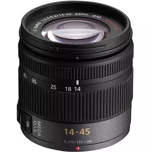 עדשה פנסוניק Panasonic micro 4/3 lens 14 - 45mm Lumix G Vario