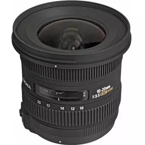 עדשת סיגמה Sigma for Nikon 10-20mm f3.5 EX DC HSM