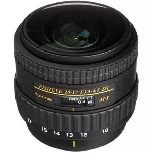 עדשת טוקינה Tokina for Canon 10-17mm F/3.5-4.5 DX