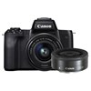 מצלמה חסרת מראה קנון Canon M50+15-45+22mm Stm - קיט - קרט יבואן רשמי 