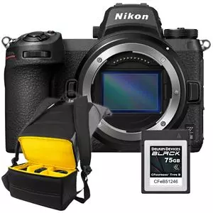 מצלמה חסרת מראה ניקון Nikon Z6II + BAG Z + DELKIN CFexpress 75GB