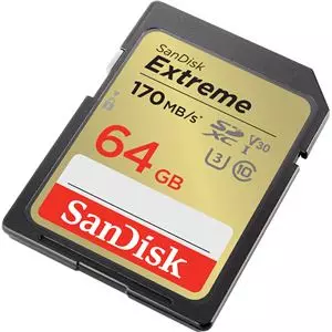 Sandisk SD 64Gb 170 mbs extreme pro