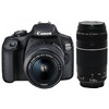 מצלמה Dslr (רפלקס)  Canon Eos 2000d + 18-55 is + 75-300mm - קיט 