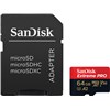 SanDisk MicroSDXC Extreme Pro 64GB 200MB/s+Adapter 