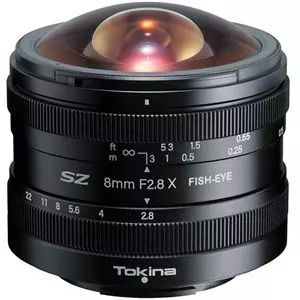 עדשה טוקינה TOKINA 8mm ZS F2.8 Fisheye MF X Fuji