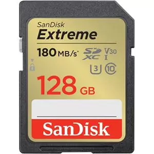 SANDISK SD128 180mbs Extreme UHS-I SDXC