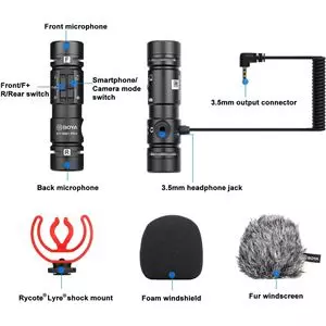 מיקרופון לוידאו Boya MM1P MIC PRO