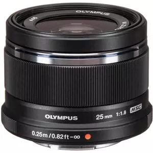 עדשת אולימפוס Olympus micro 4/3 lens M.Zuiko Digital 25mm f/1.8