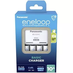 Eneloop Charger+AA X4 white 2000mAh