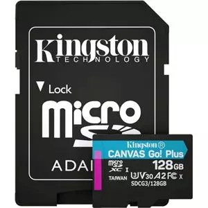 Kingston SD128micro 170mbs v30+Adapter