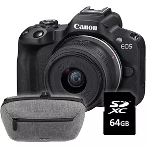מצלמה חסרת מראה קנון Canon EOS R50 + 18-45mm + SD64+BAG- Travel Kit