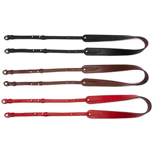 Artisan & Artist Three-Length Adjustable Leather Strap (Black)