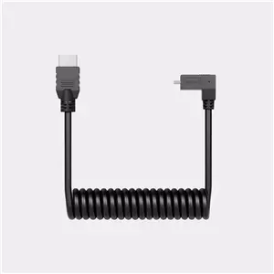 Atomos Coiled Right-Angle Micro-HDMI to HDMI Cable