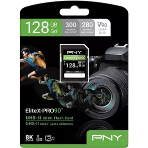 PNY SD128 Elite-X-PRO90 300mbs UHS-II SDXC V90