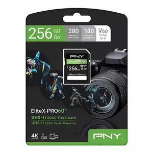 PNY SD256 Elite-X-PRO60 280mbs  UHS-II SDXC V60