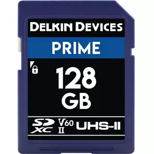Delkin SD128 300mbs Prime UHS-II SDXC V60