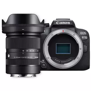 מצלמה חסרת מראה קנון Canon EOS  R10 + SIGMA 18-50mm Kit