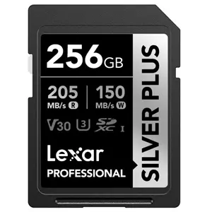 LEXAR SD256 150mbs V30 silver plus
