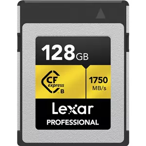 LEXAR 128GB Professional CFexpress Type B Card GOLD Series