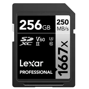 LEXAR SD256 250mbs V60 X1667