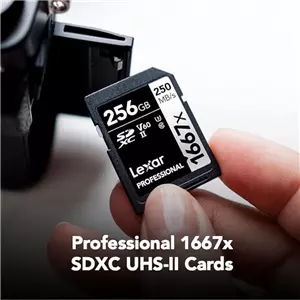 LEXAR SD256 250mbs V60 X1667