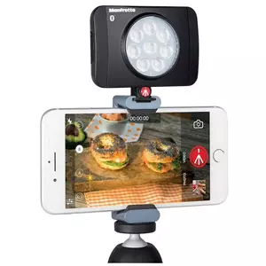 פנס 8 לד לחצובה עם בלוטוס MANFROTTO