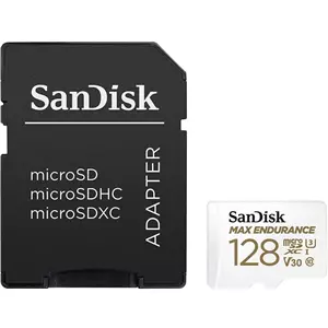 SANDISK SD128microMax Endurance 100mbs v30 +Adapter