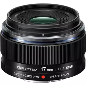 עדשה אולימפוס Olympus 17mm F1.8 II M.Zuiko Black
