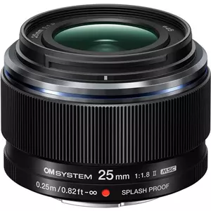 עדשת אולימפוס Olympus 25mm F1.8 II M.Zuiko Black