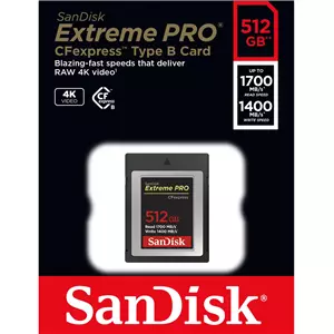 SanDisk 512GB Extreme PRO CFexpress Card Type B