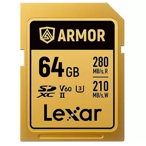 Lexar ARMOR GOLD 64GB SDXC UHS-II Card