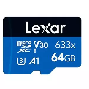Lexar Blue Plus 64GB microSDXC 633x UHS-I Card