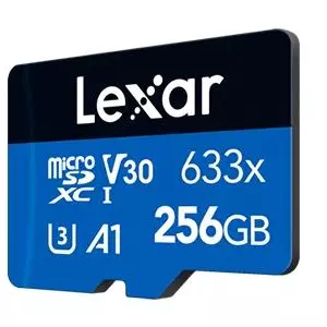 Lexar Blue Plus 256GB microSDXC 633x UHS-I Card