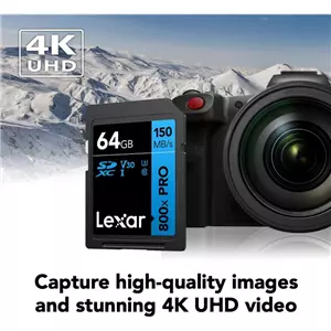 LEXAR SD64GB 800x 150mbs Pro SDHC UHS-I